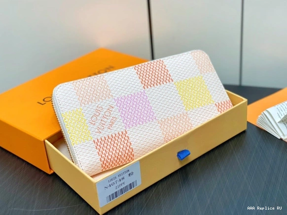 Aaa replica ru VUITTON LOUIS WALLET-19.5*10.5*2.5 ZIPPY cm 0708